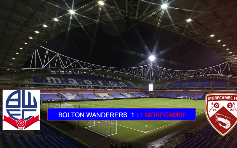 Image for Bolton Wanderers 1:1 Morecambe