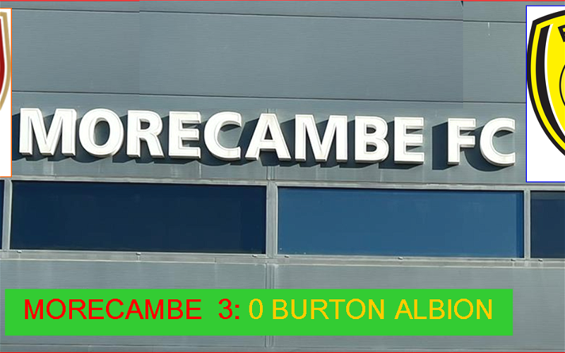 Image for Morecambe 3:0 Burton Albion