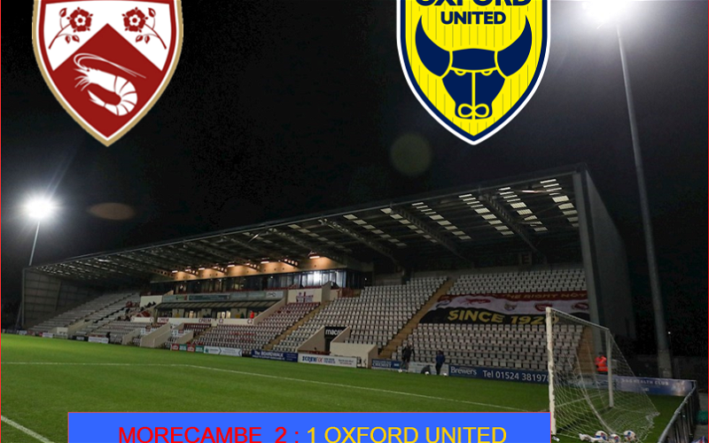 Image for Morecambe 2:1 Oxford United