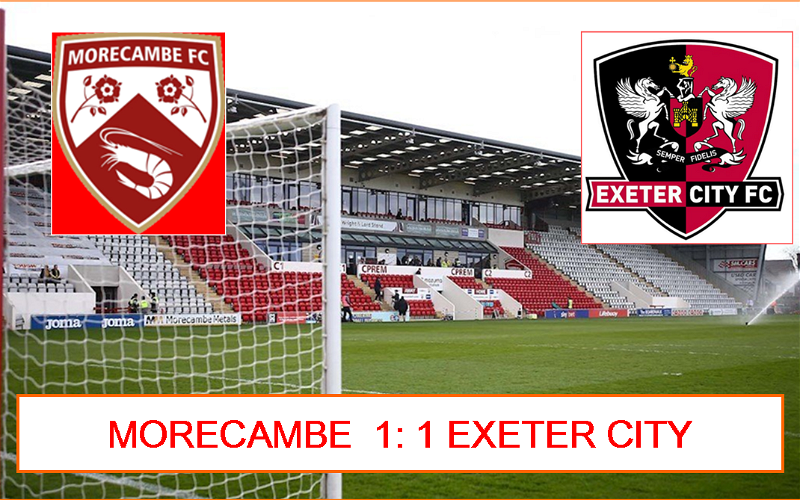 Image for Morecambe 1:1 Exeter City.