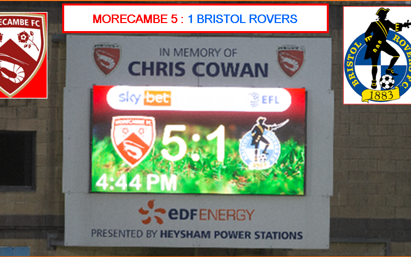 Image for Morecambe 5:1 Bristol Rovers