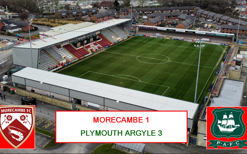 Image for Morecambe 1:3 Plymouth Argyle