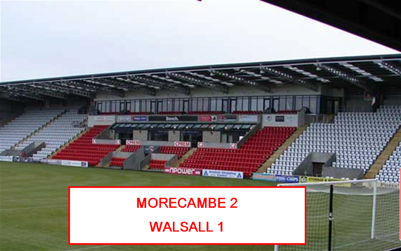 Image for Morecambe 2:1 Walsall