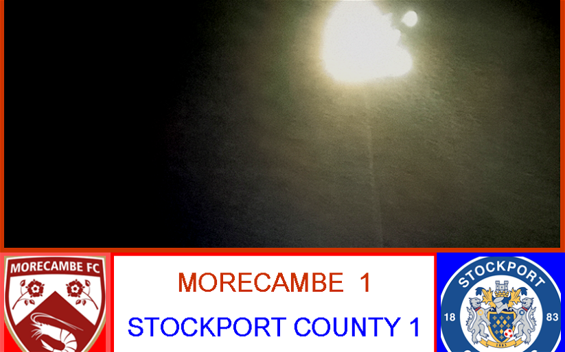 Image for Morecambe 1:1 Stockport County.