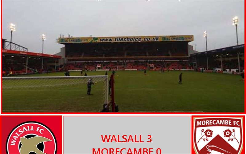 Image for Walsall 3:0 Morecambe