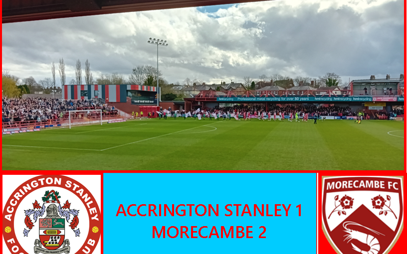 Image for Accrington Stanley 1:2 Morecambe