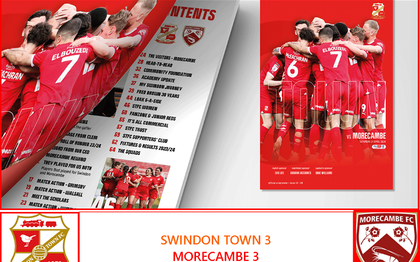 Image for Swindon Town 3:3 Morecambe